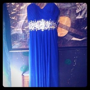 Royal blue dress